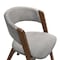 Armen Living Rowan Gray Upholstered Dining Chairs in Walnut Finish, PK2 LCRWSIGRWA - alternate 2